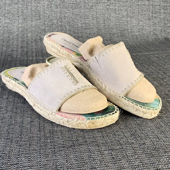 Baretraps Kicker Floral Slide Sandals - Womens 10M - print canvas leather - Picture 2 of 12